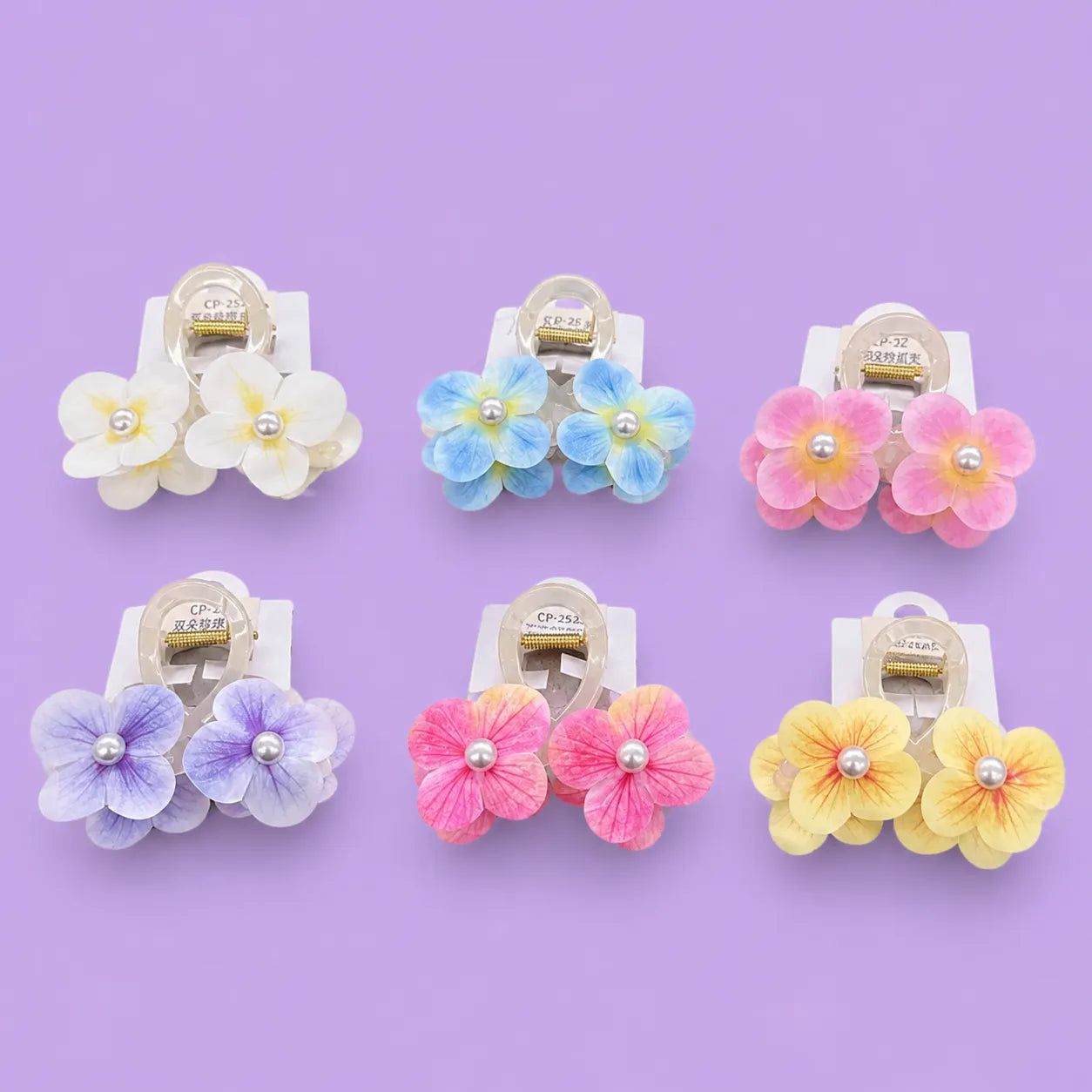 Floral hair claw (1Dz) - CP-252