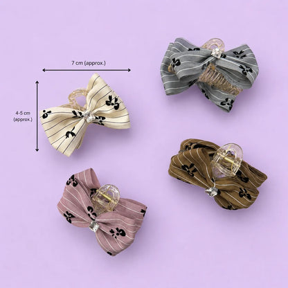 Korean Medium hair bows (1Dz) - UBKWS2980