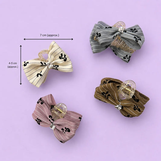 Korean Medium hair bows (1Dz) - UBKWS2980