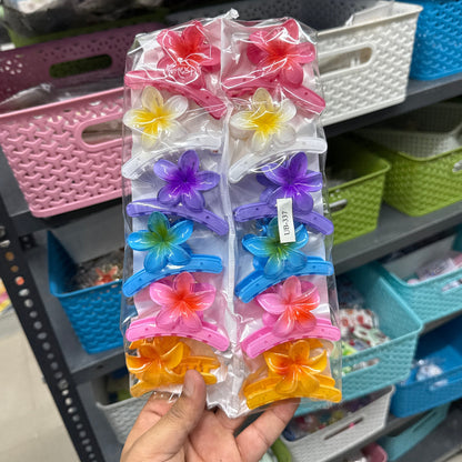 Glossy Gradient Floral Hair Claw (1Dz) - UBKWS2447
