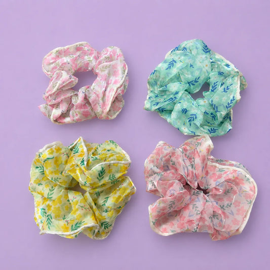 XXL Korean hair scrunchies (1Dz) - UBKWS2850