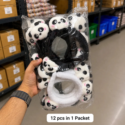 Panda fur hairband (1Dz) - SO-5
