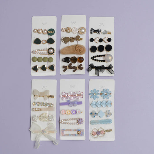 Korean style Hair pins card (Pack of 12) - UBKWS1004