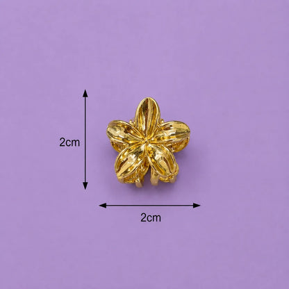 Flower mini metal hair claw (1Dz) - UBKWS2809