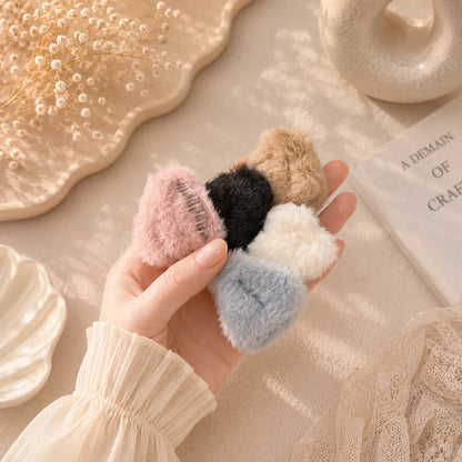 Korean mini fur  Hair Claw (1Dz) - UBKWS2845