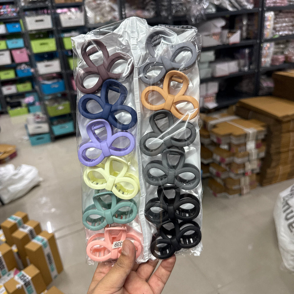 Matte Bow Loop Hair Claw (1Dz) - UBKWS2437