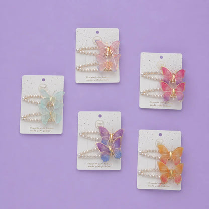 Butterfly pearl Hair pins set (1Dz) - UBKWS463