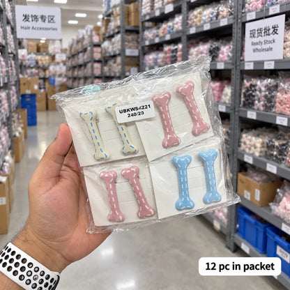 Korean bone hair pins (1Dz) - UBKWS4221