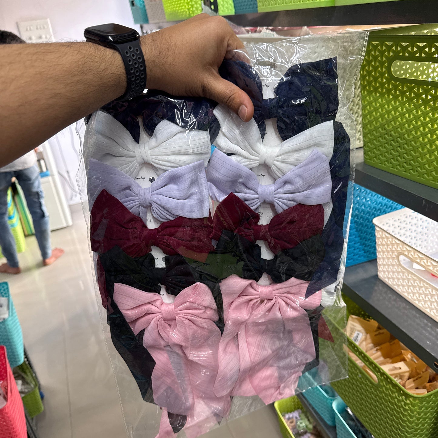 XL Glitter Hair bows (12Pcs) - UBKWS1055