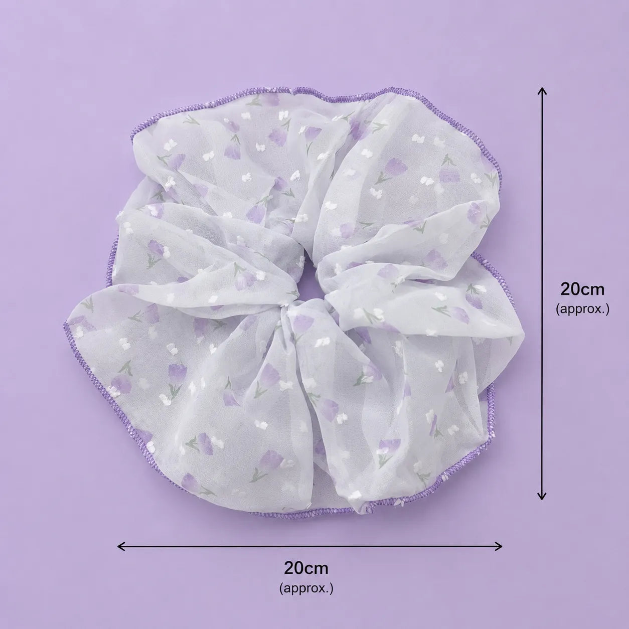 XXL Korean hair scrunchies (1Dz) - UBKWS2849