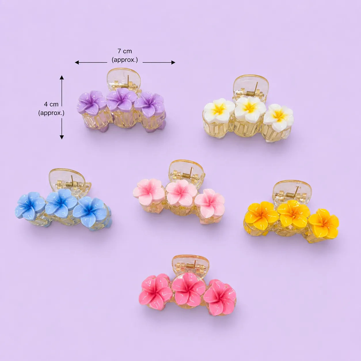 Flower hair claw (1Dz) - UBKWS2870