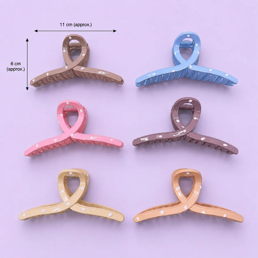 Dotted Glossy hair claw - UBKWS2889