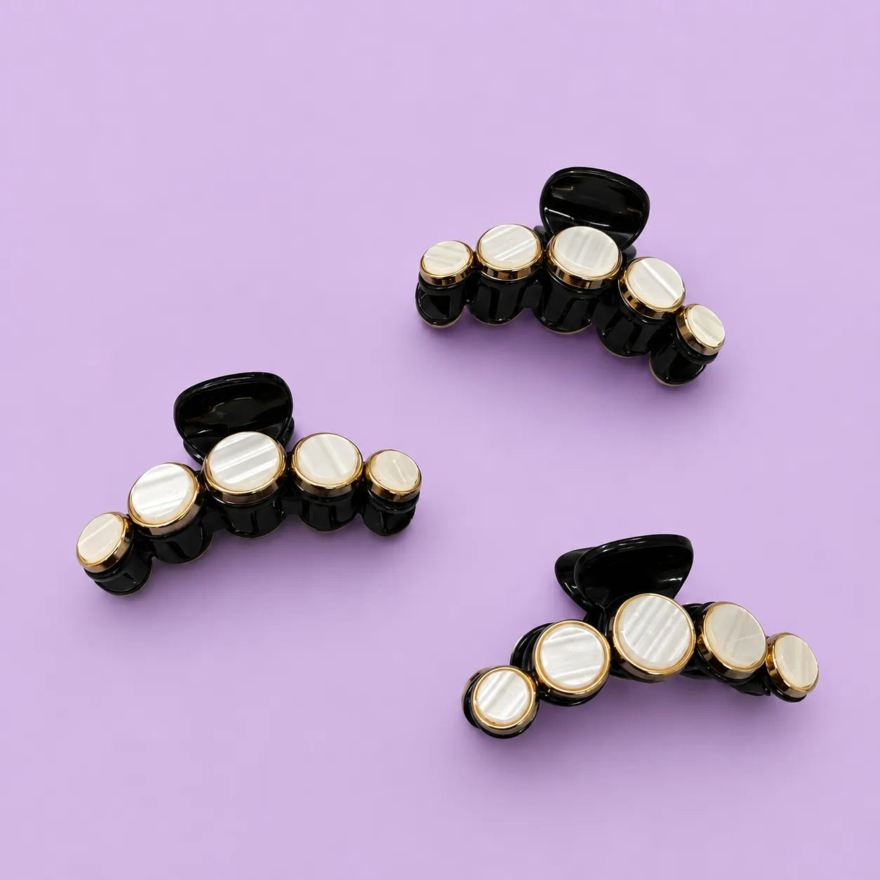 Black pearl hair claw (1Dz) - UB-443