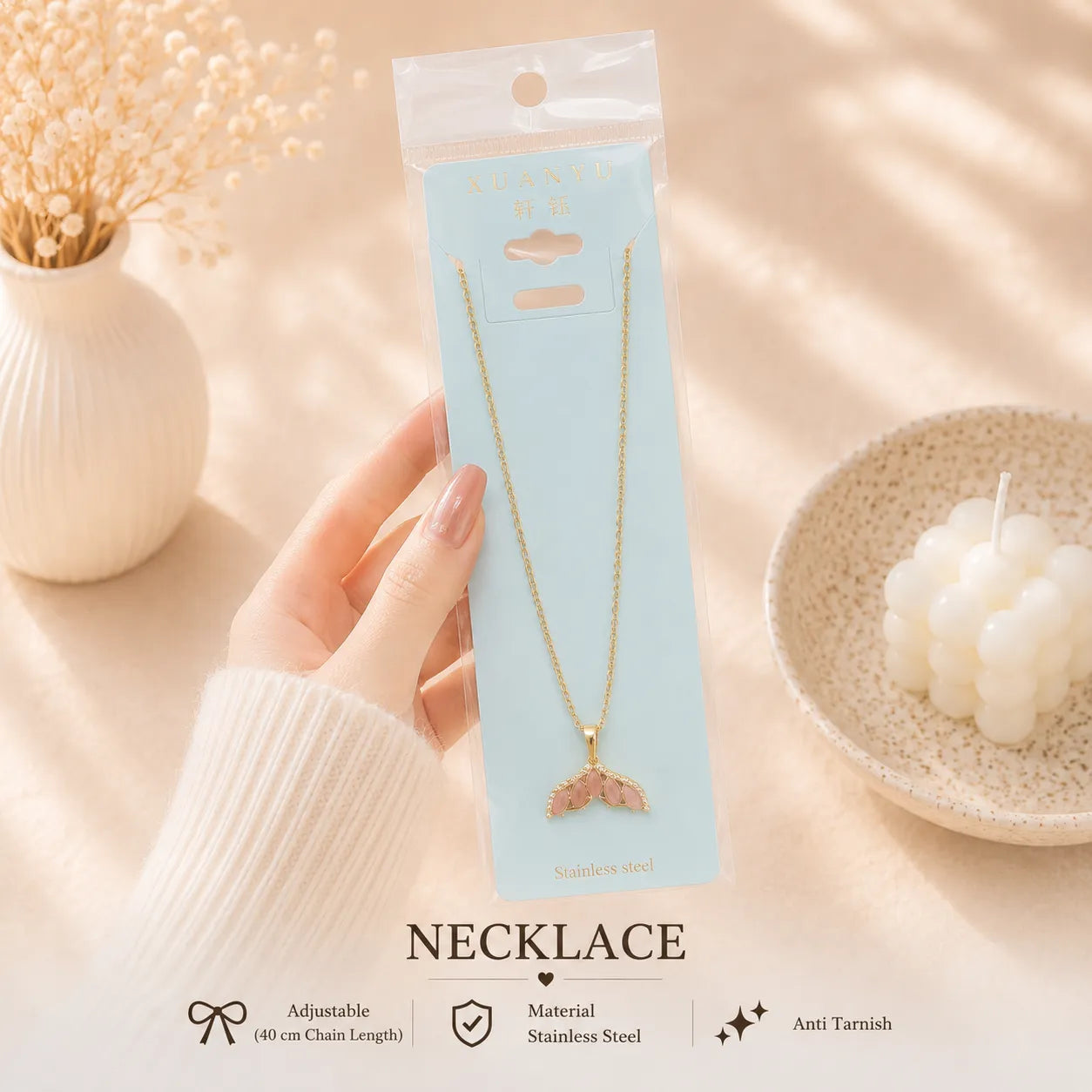 Korean Pendant Necklace - UBKWS4020