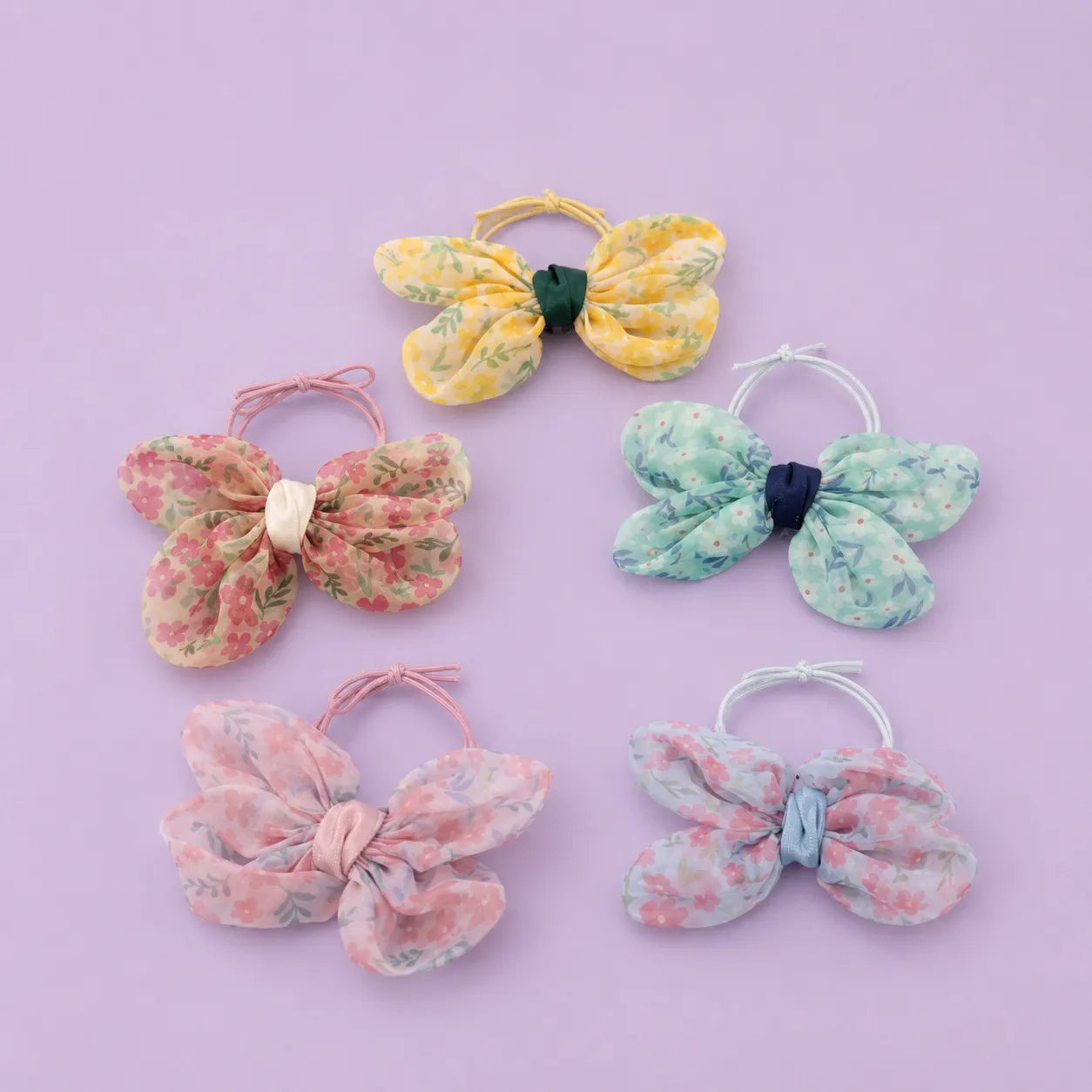 Buttterfly hair ties (1Dz) - UB-460