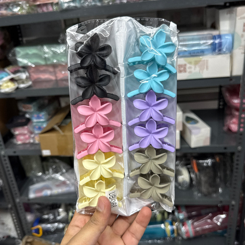 Matte Mini Floral Hair Claw (1Dz) - UBKWS2445