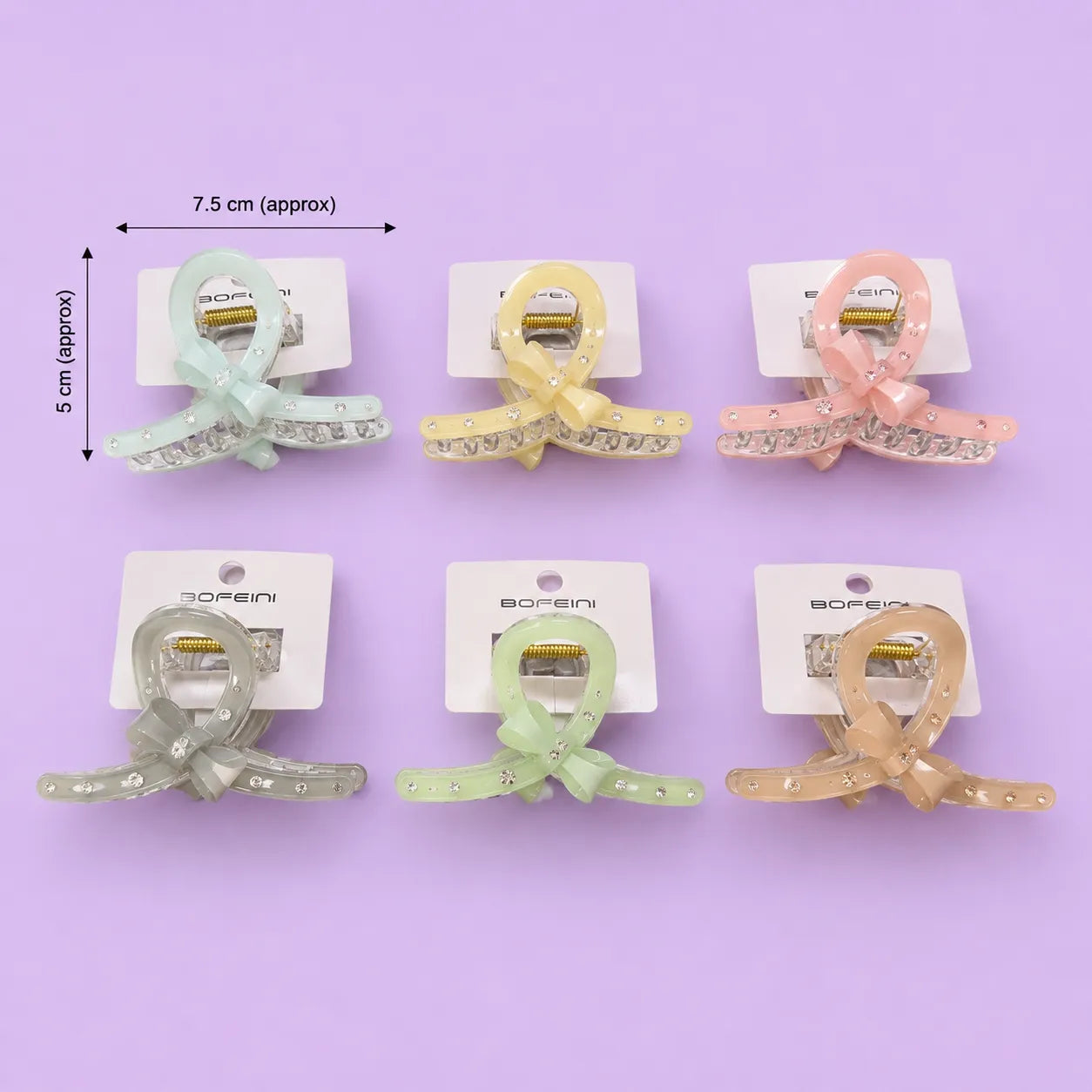 Premium Bofeini hair claw (1Dz) - UBKWS4160