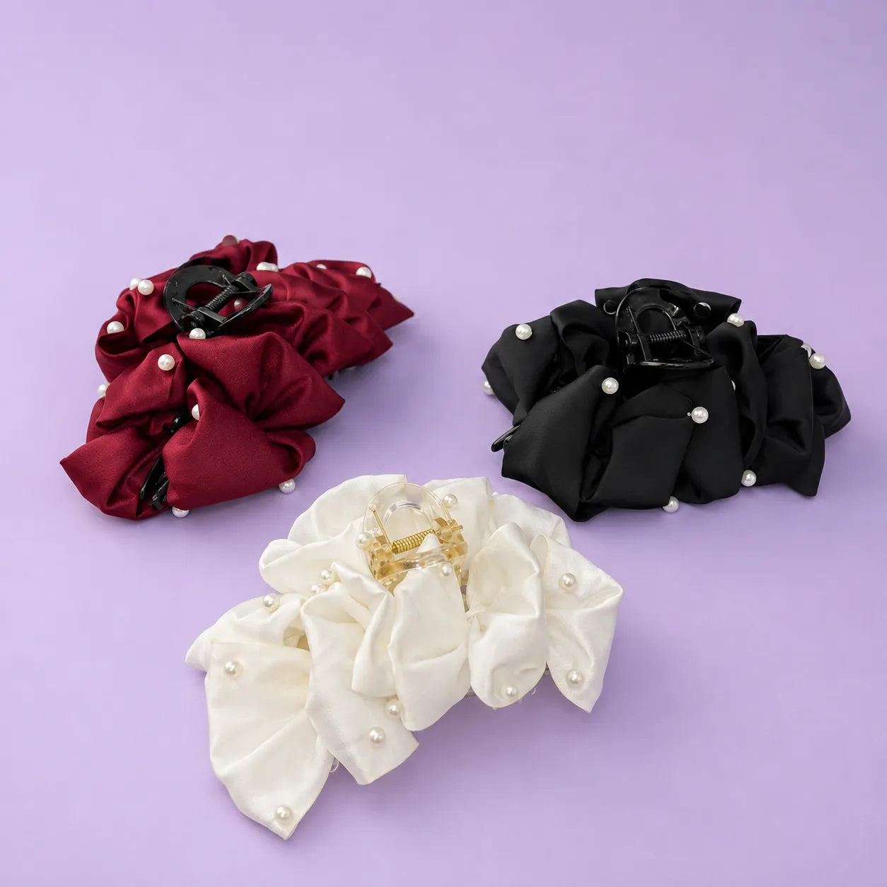 Pinterest bow hair claw clip (1Dz) - CP-185