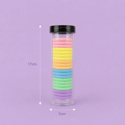 Pastel Soft hair ties bottle (1Dz) - UB-452