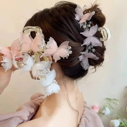 XL Butterfly hair Claw clip (1Dz) - UBKWS2783