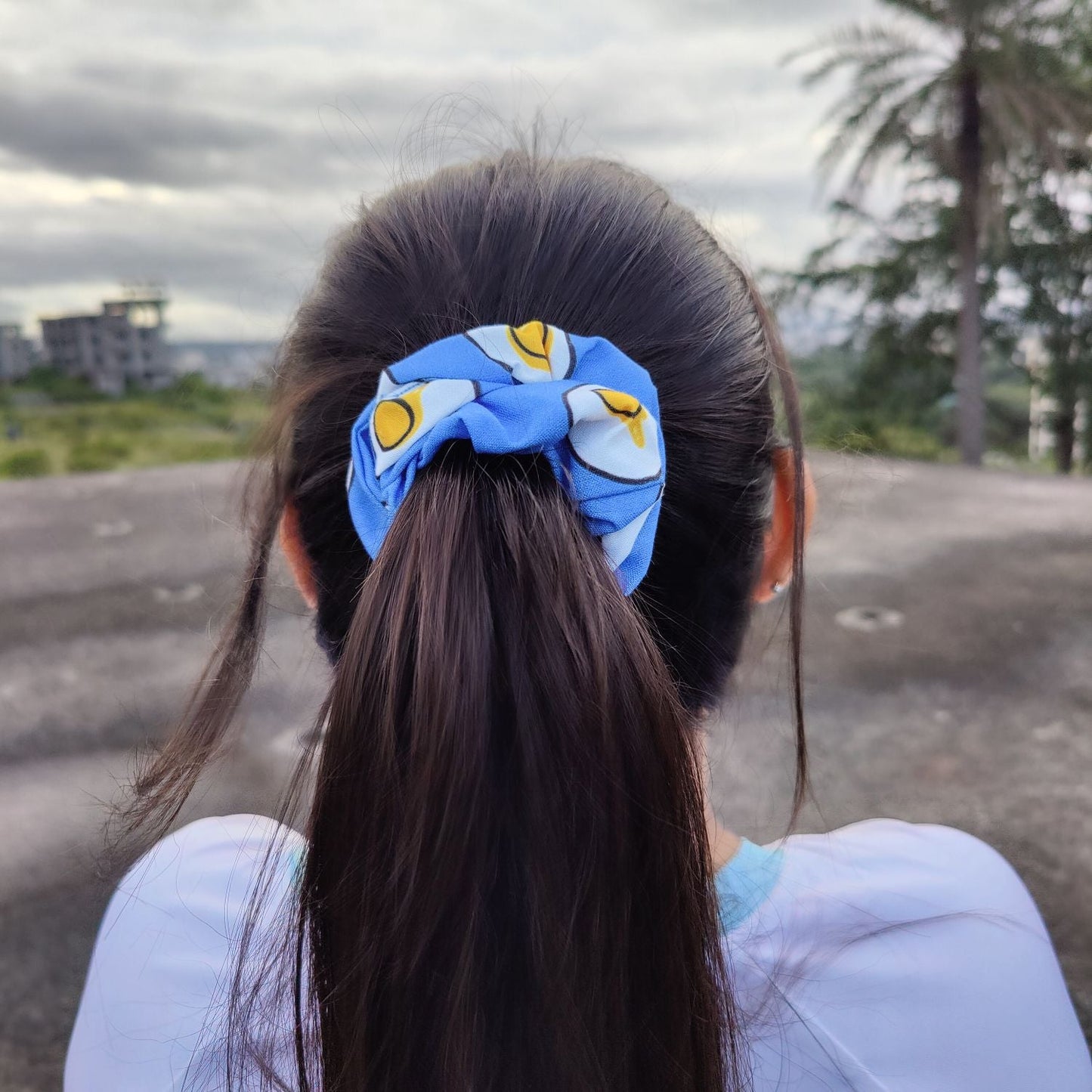 🇮🇳♥️ Hand made Printed Scrunchies Set (1Dz) – UBKWS2716