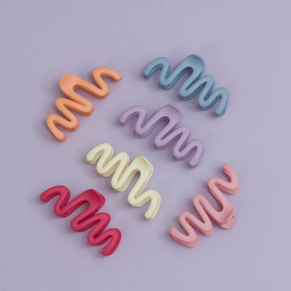 Korean Style Matte Hair claw (Pack of 12) - UBKWS996