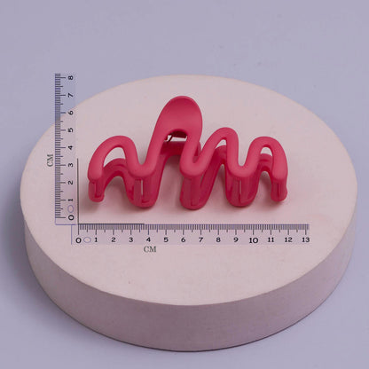 Korean Style Matte Hair claw (Pack of 12) - UBKWS996