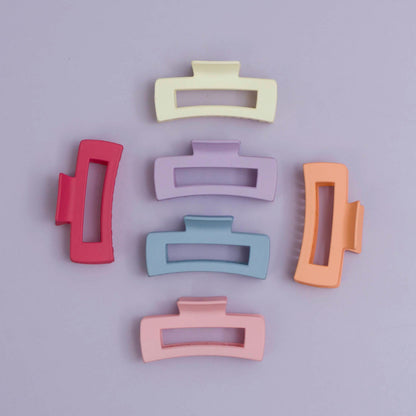 Korean Style Matte Hair claw (Pack of 12) - UBKWS997