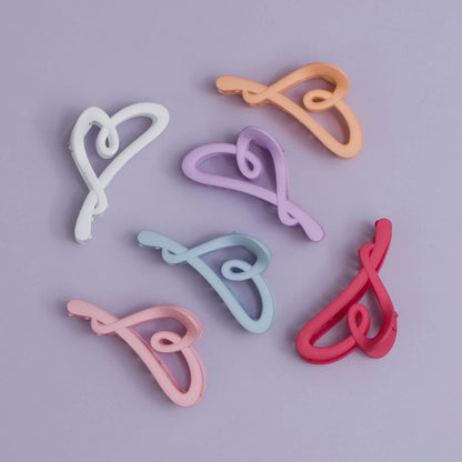 Korean Style Matte Hair claw (Pack of 12) - UBKWS998