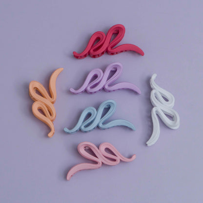 Korean Style Matte Hair claw (Pack of 12) - UBKWS999