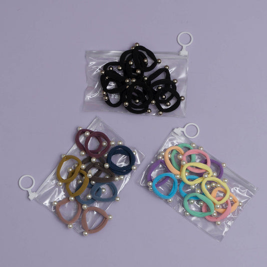 Soft hair ties with zipper (Pack of 12) - UBKWS1014