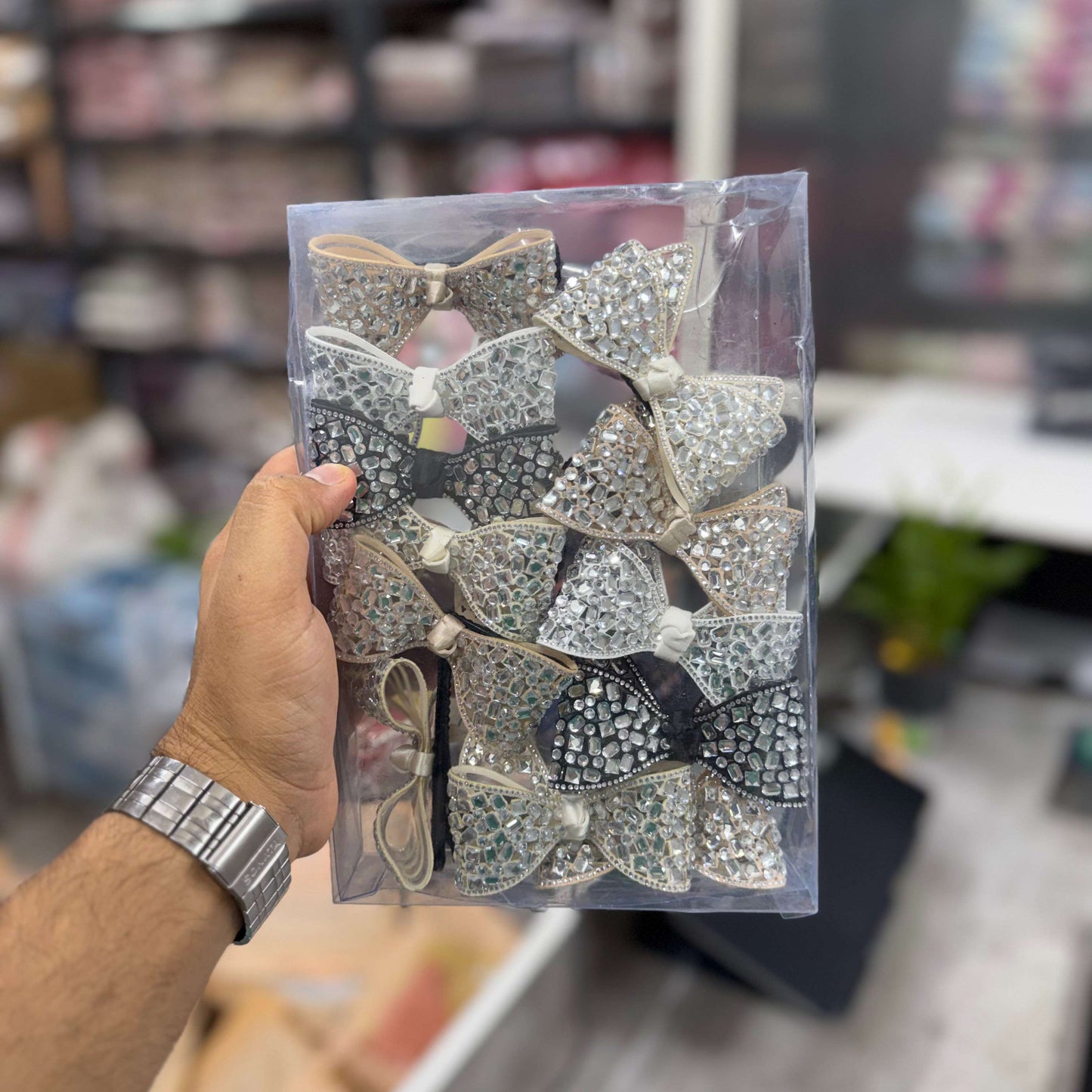Premium stone hair pins (3Pcs) - UBKWS2635