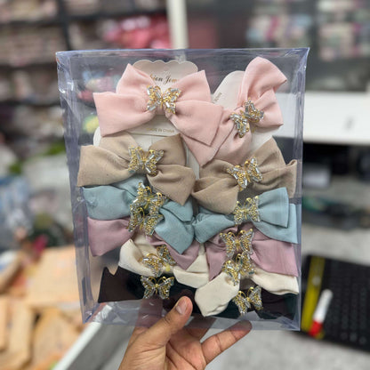 Fancy Bow hair pins (1Dz) - UBKWS2640