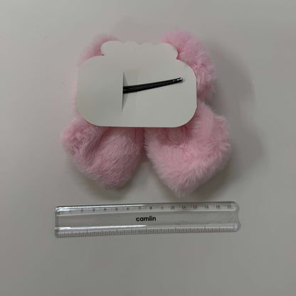 Fur Bow hair pins (1Dz) - UBKWS2641