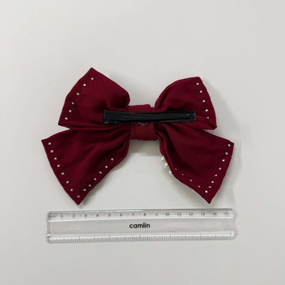 Pearl Bow hair pins (1Dz) - UBKWS2643
