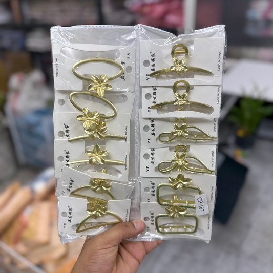 Matt metal hair claw (1Dz) - UBKWS2628