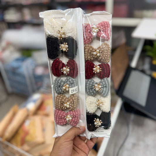 Bow hair pins (1Dz) - UBKWS2658