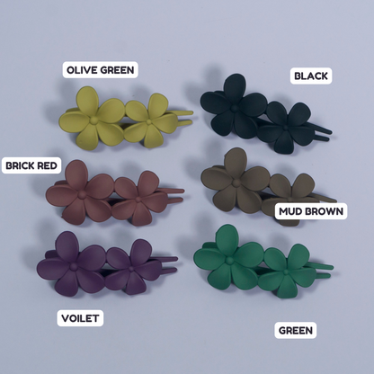 Flower Slide Claw Clip (12Pcs) - UBKWS1102