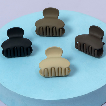 Mini Matte Half-Moon Hair Claw Clip (12Pcs) - UBKWS1272