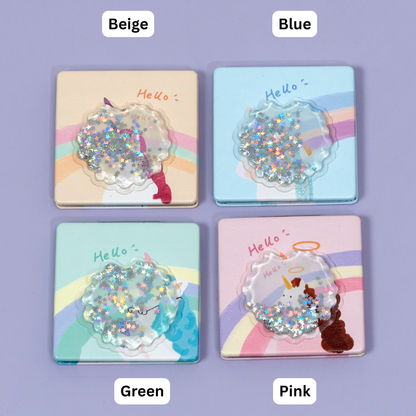 Cute Unicorn Square Mirror (1Dz) - UBKWS2563