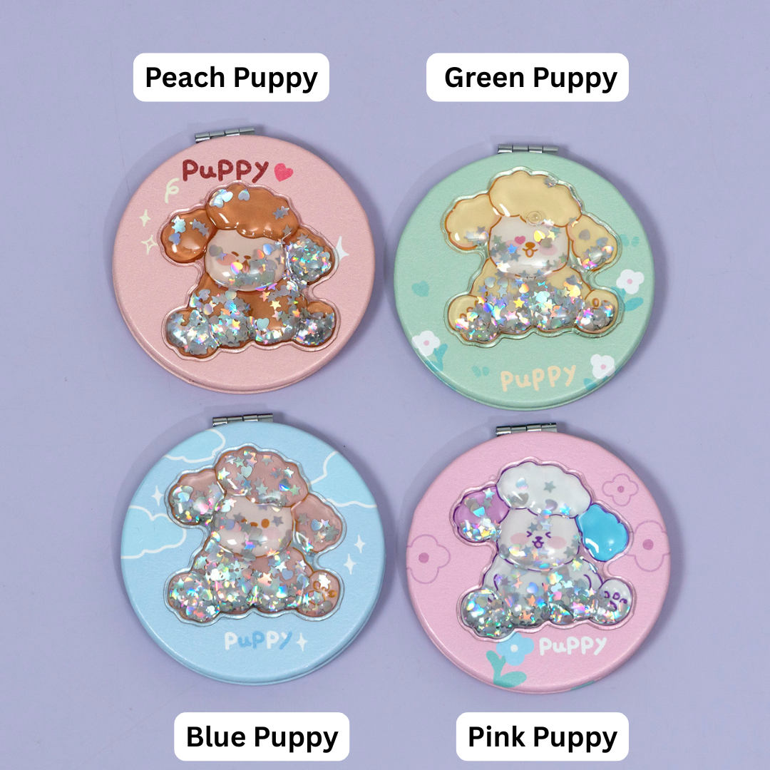 Cute Puppy Shaker Pocket Mirror (1Dz) - UBKWS2567