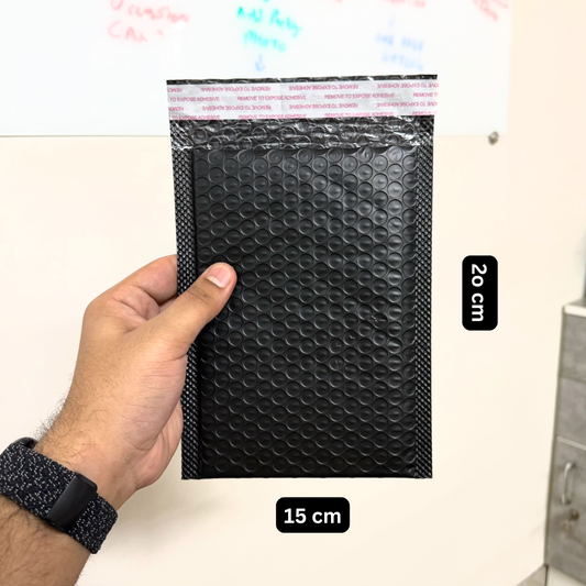 Black Bubble Courier Bag – 20 × 15 cm  (50Pcs) - UBKWS2372