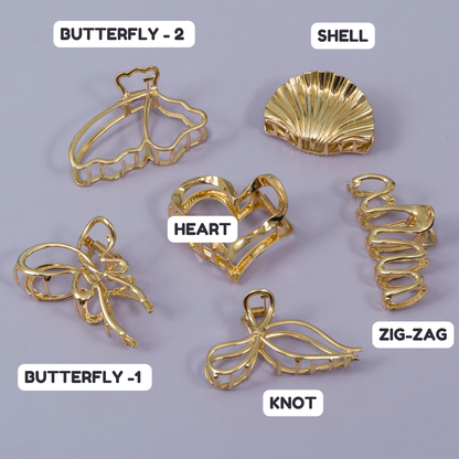 Metal Hair Claw (12Pcs) - UBKWS146
