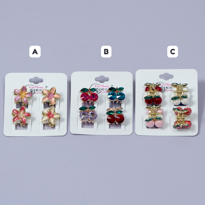 Mini Gemstone Claw Clip Set (12Cards) - UBKWS1223