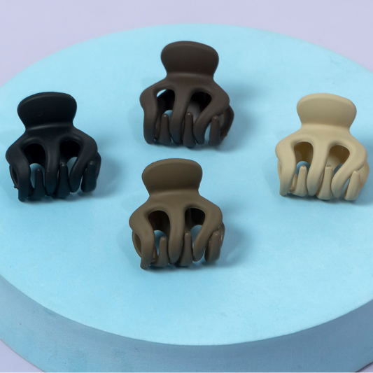 Matte Mini Octopus Hair Claw (12Pcs) - UBKWS1269