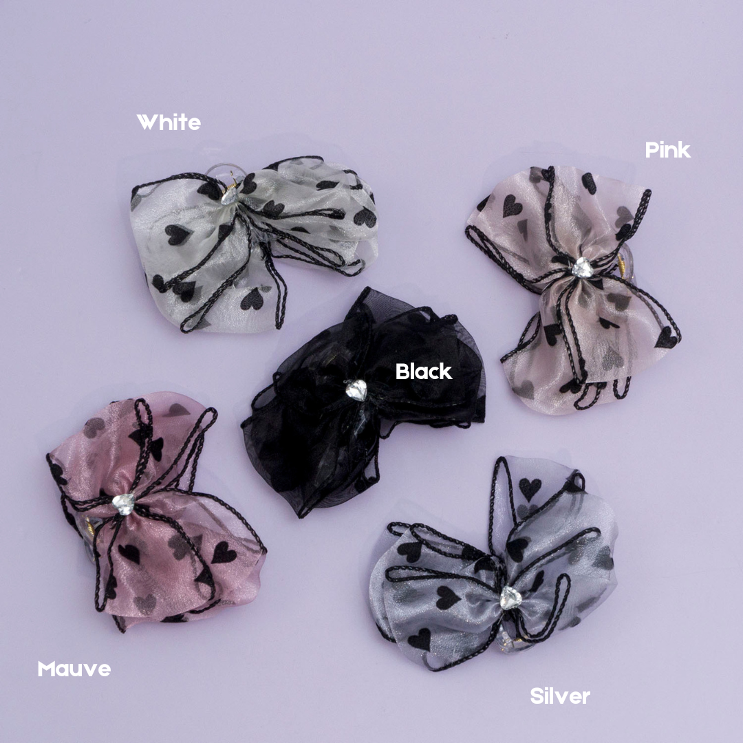 Shimmer Bow Hair Claw (12 Pcs) - UBKWS971