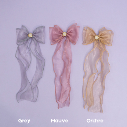 Organza Bow hair pins (12 Pcs) - UBKWS985