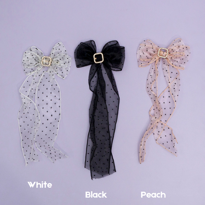 Organza Bow hair pins (12Pcs) - UBKWS986