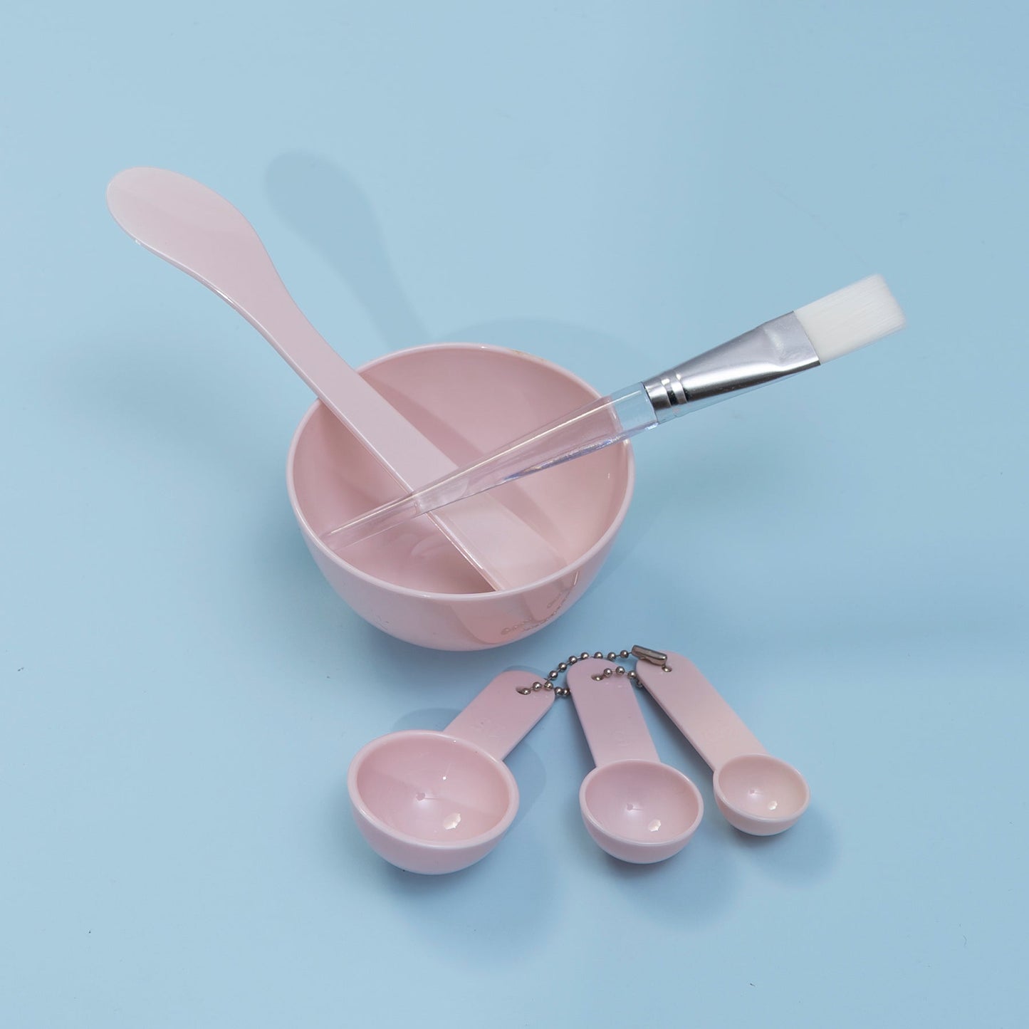 Face Mask Mixing Tool with Spoon and Brush (Set of 6) - UBK2355 - Unboxkar.in