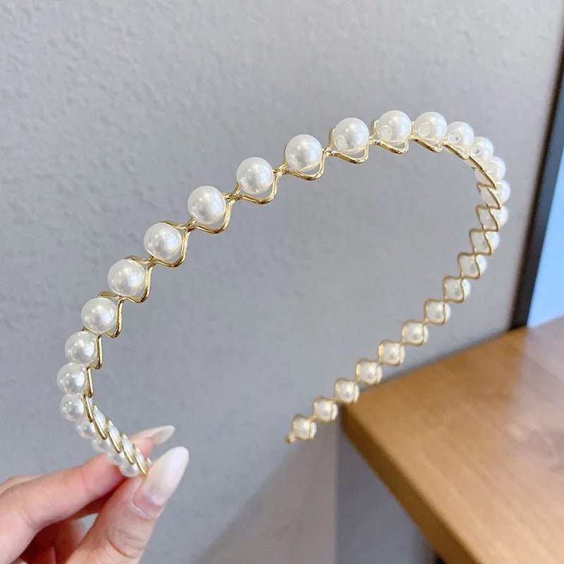 Fancy Pearl Hair band - UBK1487 - Unboxkar.in